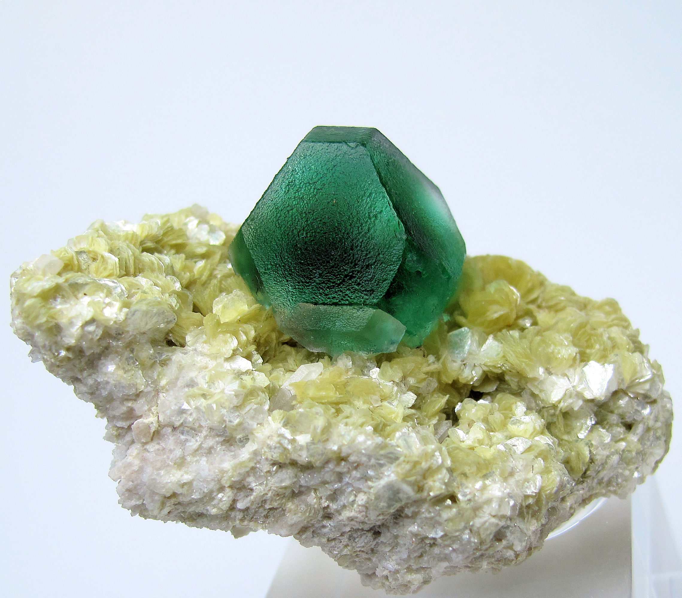 Fluorite octahedral crystals